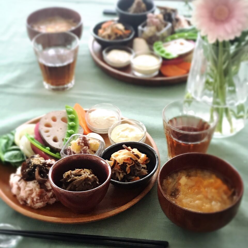 グルテンフリーな食事風景